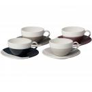 Royal Doulton Coffee Studio Cappuccino Cup and Saucer Set of 4