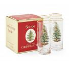 Spode Christmas Tree Glassware Set Of 4 Highball Glasses