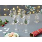 Spode Christmas Tree Glassware Set Of 4 Wine Glasses