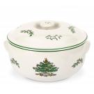 Spode Christmas Tree Bakeware Round Covered Casserole