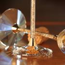 Swarovski Crystalline Toasting Flutes, Gold Tone Pair
