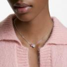 Swarovski Pink Crystal Rhodium Attract Soul Necklace