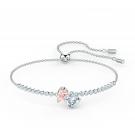 Swarovski Bracelet Attract Soul Pink Crystal Rhodium Silver M
