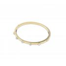 Swarovski Thrilling Bangle Bracelet, White, Gold-Tone Plated M