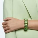 Swarovski Millenia Bracelet, Octagon Cut Crystals, Green, Gold-Tone Plated