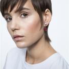 Swarovski Orbita Earrings Asymmetrical, Drop Cut Crystals, Multicolored, Gold-Tone Plated, Set