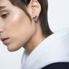 Swarovski Mesmera Clip Earring Single, Delta, White, Rhodium Plated