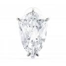 Swarovski Mesmera Earring, Single Trilliant Cut Crystal, White, Rhodium Plated