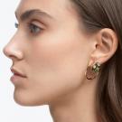 Swarovski Studiosa Earrings, Green, Gold-tone Plated