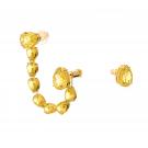 Swarovski Millenia Earring Set, Yellow, Gold-tone Plated