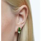 Swarovski Gema Stud Earrings, Green, Gold-Tone Plated