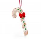 Swarovski 2022 Holiday Cheers Gingerbread Candy Cane Ornament