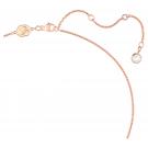 Swarovski Crystal and Rose-Gold Tone Plated Una Heart Pendant Necklace