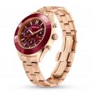 Swarovski Octea Lux Sport Watch, Metal Bracelet, Red, Rose Gold Tone Finish