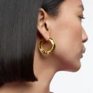 Swarovski Lucent Hoop Earrings, Yellow