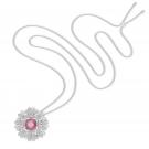 Swarovski Eternal Flower Brooch, Flower, Pink, Mixed Metal Finish