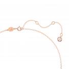 Swarovski Ortyx Y Necklace, Triangle Cut, White, Rose Gold Tone Plated
