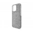 Swarovski High Smartphone Case, iPhone 13 Pro, Silver Tone