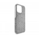 Swarovski High Smartphone Case, iPhone 13 Pro, Silver Tone