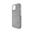 Swarovski High Smartphone Case, iPhone 13, Silver Tone