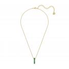 Swarovski Exalta Emerald Green and Gold-tone plated Pendant Necklace