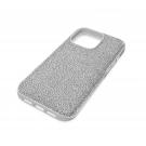 Swarovski High Smartphone Case, iPhone 14 Pro Max, Silver Tone
