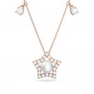 Swarovski Crystal and Pearls Star Rose Gold Stella Necklace