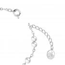 Swarovski Stella Bracelet, Crystal Pearls, Star, White, Rhodium Plated