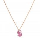 Swarovski Jewelry Necklace Iconic Swan, Pendant XS Rose Gold