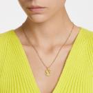 Swarovski Iconic Swan Yellow Crystal and Gold Pendant Necklace
