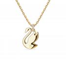 Swarovski Iconic Swan Yellow Crystal and Gold Pendant Necklace