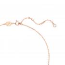 Swarovski Jewelry Necklace Volta, Pendant Y Bow White, Rose Gold