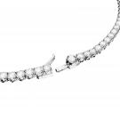 Swarovski Crystal and Rhodium Matrix Tennis Necklace and Earrings Set