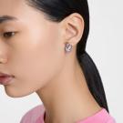 Swarovski Jewelry Pop Swan, Pierced Earrings Pink, Gold