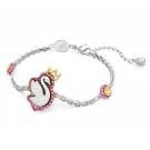 Swarovski Jewelry Bracelet Pop Swan, Pink, Rhodium M