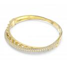 Swarovski Jewelry Bracelet Rota, Bangle Double Crystal, Gold M