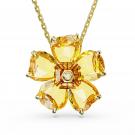 Swarovski Jewelry Necklace Florere, Pendant S Yellow, Gold