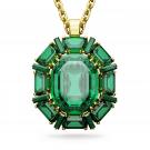 Swarovski Jewelry Necklace Millenia, Pendant Green, Gold