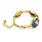 Swarovski Jewelry Bracelet Chroma, Multi Color, Gold M