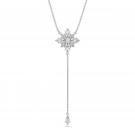 Swarovski Crystal and Rhodium Star Stella Y Necklace