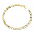 Swarovski Jewelry Necklace Dextera, Modern Chain Pave Crystal, Gold L