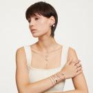 Swarovski Jewelry Bracelet Matrix, White, Rose Gold XL