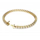 Swarovski Jewelry Bracelet Matrix, White, Gold XL