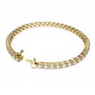 Swarovski Jewelry Bracelet Matrix, White, Gold M