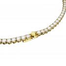 Swarovski Crystal and Gold Matrix Tennis Necklace