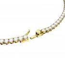 Swarovski Crystal and Gold Matrix Tennis Necklace