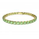 Swarovski Jewelry Bracelet Matrix, Green, Gold L