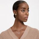 Swarovski Jewelry Set Volta, Necklace and Earrings, Crystal, Rose Gold