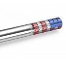 Swarovski Lucent Ballpoint Pen, Red White and Blue Chrome