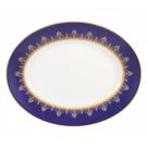 Wedgwood Anthemion Blue Oval Platter 13.75"